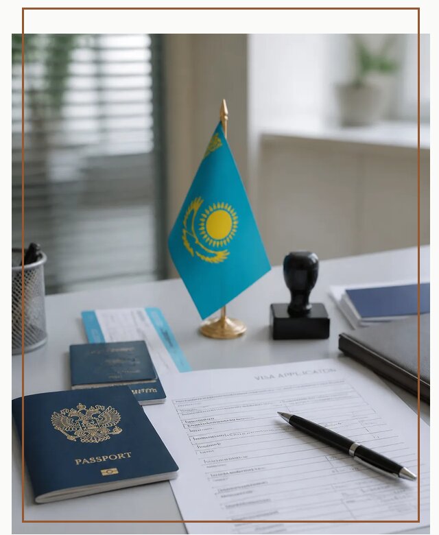 Оформление визы в Казахстан для поездки и работы в Людинове